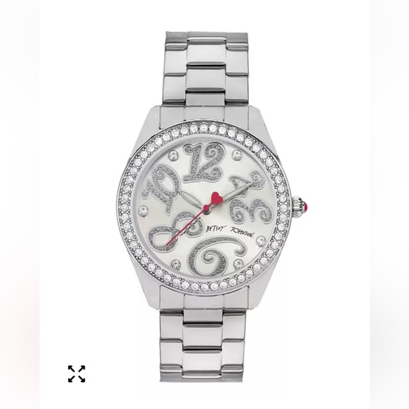 Betsey Johnson hearts wrist watch 40mm - Picture 1 of 5